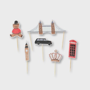 London Cupcake Toppers (10 ct.)