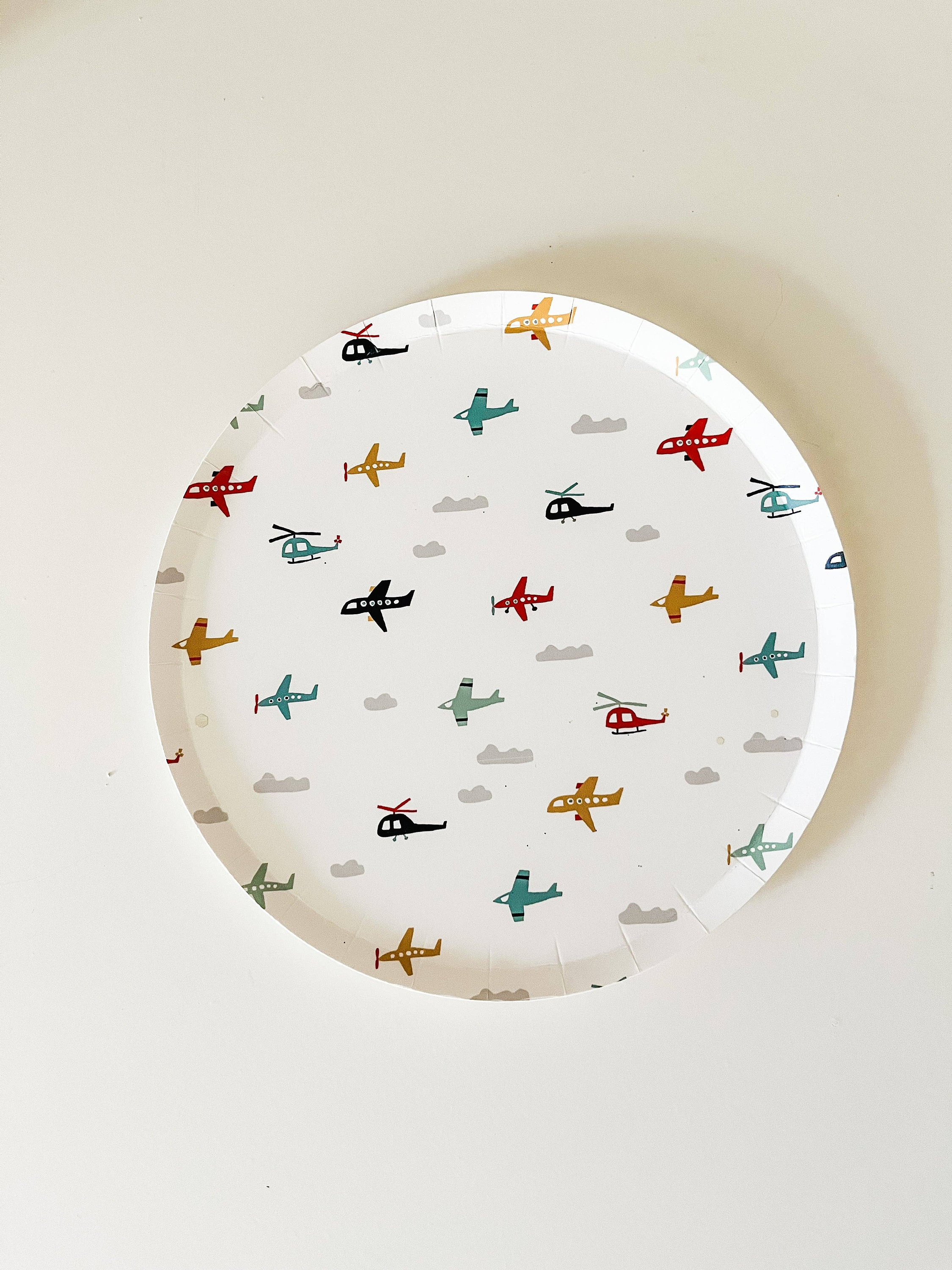 Airplane Plates 8 ct