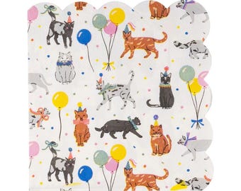 Cat Party Cocktail Napkins (18 ct.)