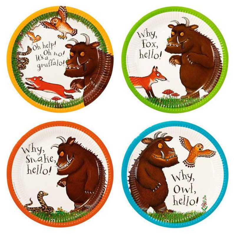 The Gruffalo Plates Etsy