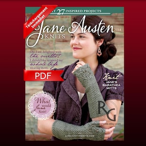 PDF - Jane Austen Knits - 2014 - INGLESE - rivista completa di maglieria - alta risoluzione in formato PDF - download immediato.