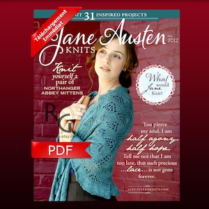 PDF - Jane Austen Knits - 2012 - Autunno - INGLESE - rivista completa di maglieria - alta risoluzione in formato PDF - download immediato.