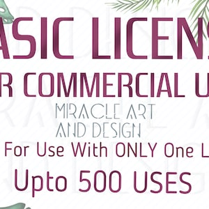 Commercial Licence, No Credit Commercial License, Clipart Commercial Use, No Credit Required.