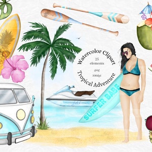 Tropical Surfing Summer Beach Graphic, Surf, Surfer, Surfing PNG  Transparent Image and Clipart for Free Download