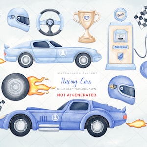 Blaue Rennautos Clipart, Aquarell Sportwagen Clipart, blaue Autos png, Transport Clipart, Jungen-Kinderzimmer-Dekor, Junge Geburtstag png, Sublimation