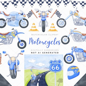 Motorfiets clipart, aquarel motoren clipart, blauwe motoren png, crossmotor, crossmotor png, Boy Baby Shower png, sublimatie