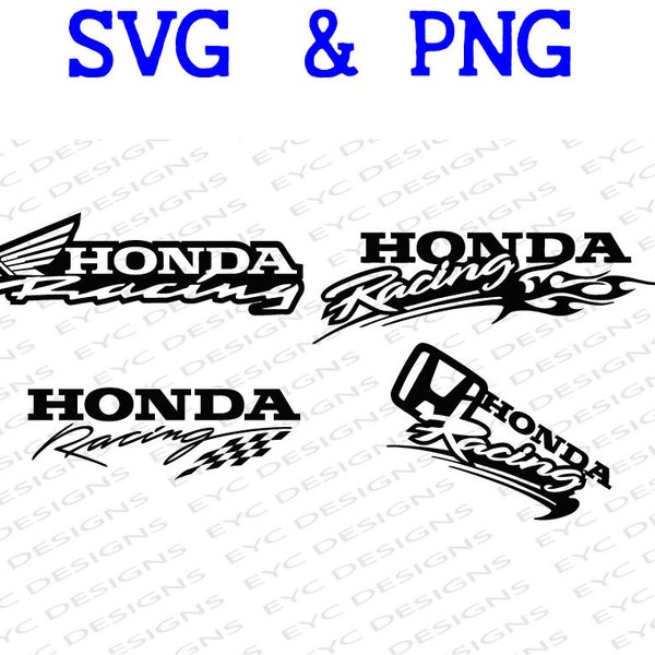 HONDA racing  svg png cut sublimation files