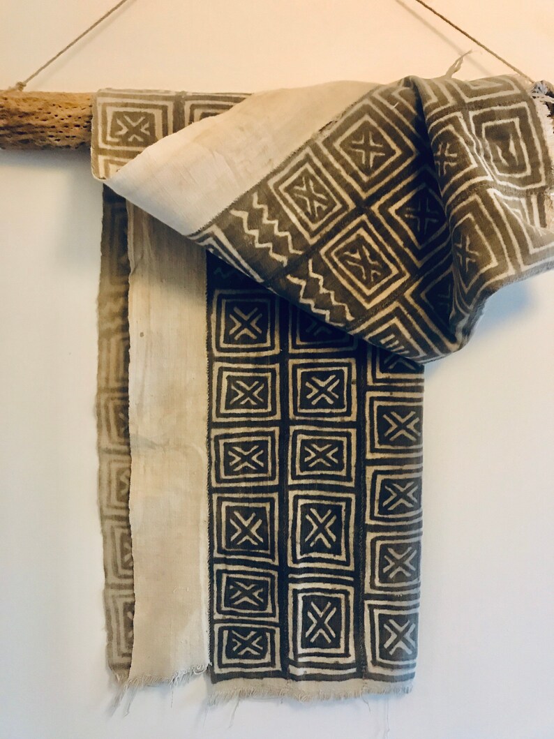 Unique Pattern Antique Bamana mud Cloth