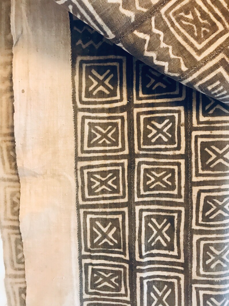 Unique Pattern Antique Bamana mud Cloth