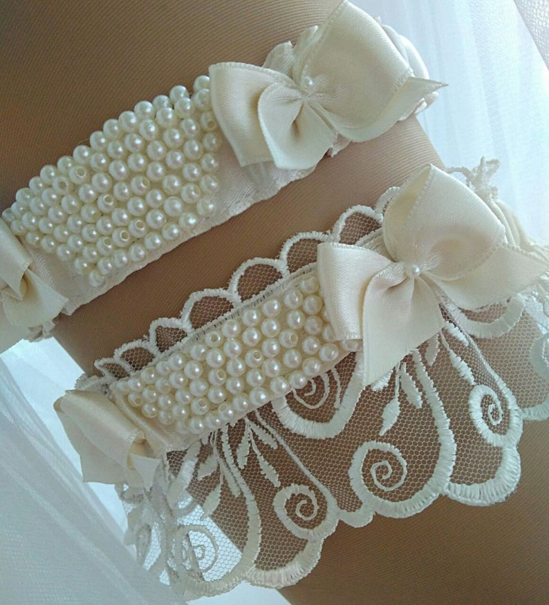 Lingerie garter Toss garter set Garter For Wedding Bridal Garter Bridal Lingerie Ivory Lace Garter Ivory Ivory Garter Set