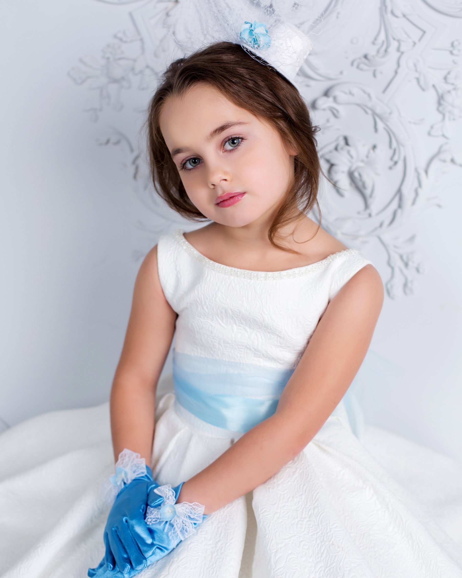 Princess gloves for girl Amia Toddler party gloves lace Etsy