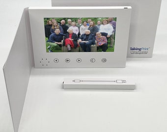 Recordable Video Greeting Card - Softback - 7" IPS HD Screen -4GB (4 hour play) - TA01