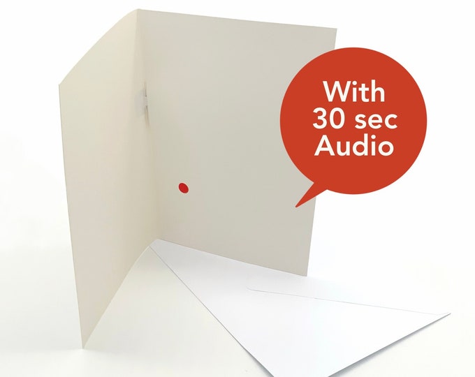 Record Your Own Audio Card - Blank - With 30 Seconds Audio