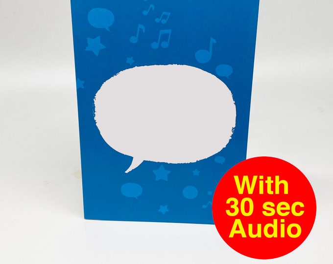 Recordable Audio Talkie Cards - Speech - With 30 second Audio