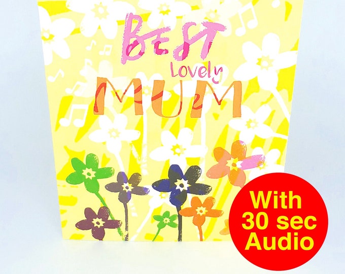 Recordable Audio Cards - Best Mum - AM2250 - With 30 second Audio