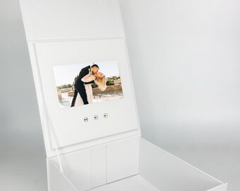 Personalized Video Memory Box - 7" IPS Screen, 4GB Memory - Upload Your Own Videos, Perfect Gifts for Weddings, Baby's First Year, Memorials