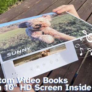Personalised Hardback Video Book - 10&quot; Screen - Custom Printed and Video - 4GB Memory - Ideal for Weddings, Birthdays and Celebrations.