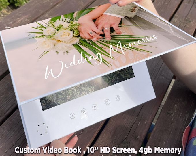 Personalised Video Book: 10" HD Screen, 4GB/ 4 hr playtime, Free Conversion & help.