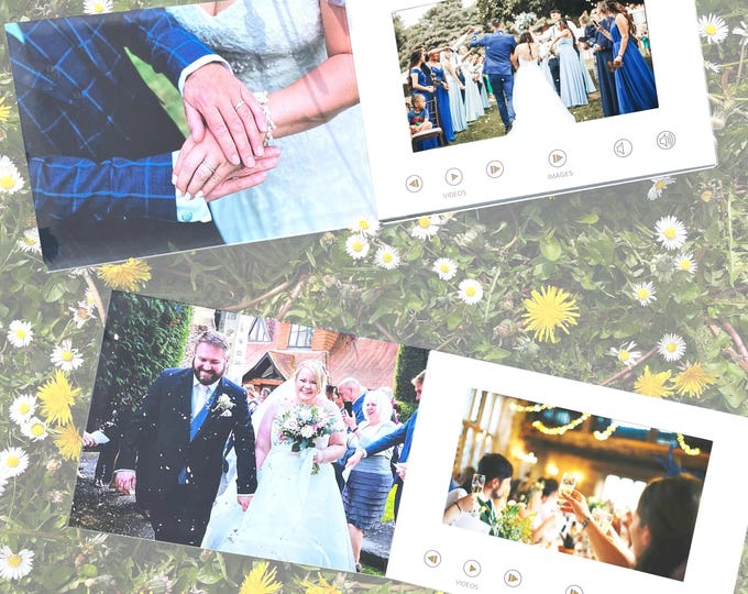 Personalised Video Book: Custom Cover, 7" Screen, 2GB /2 HR Memory. FREE conversion & help service