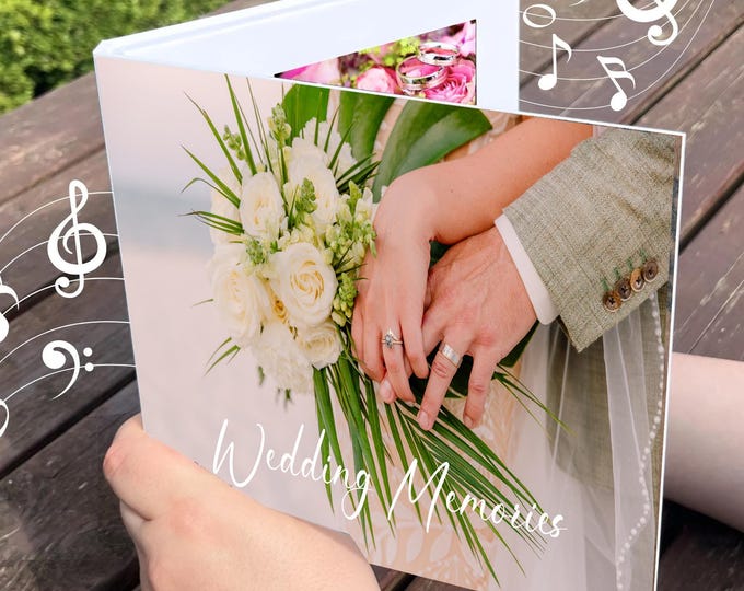 Personalised Video Book: 7" Hard Cover Video Book, 4GB / 4HR memory. FREE conversion & help service