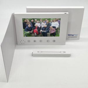 Recordable Video Greeting Card Softback 7 IPS HD Screen 4GB 4 hour play TA01 image 1