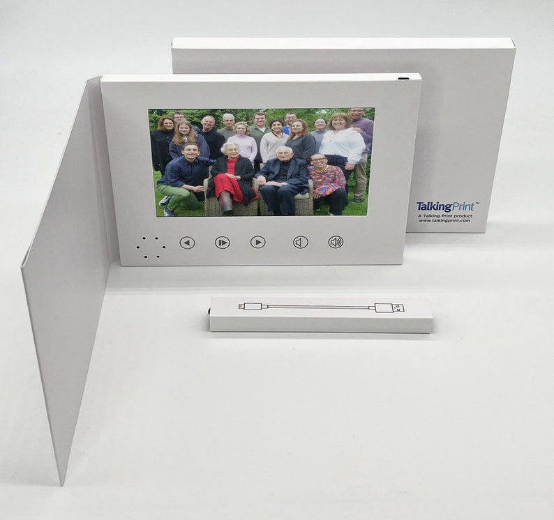 Recordable Video Greeting Card Softback 7 IPS HD Screen 4GB 4 hour play TA01 image 1