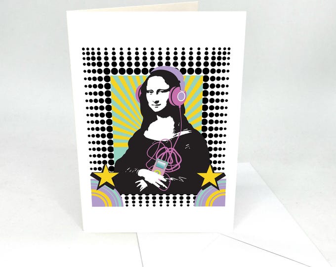 Recordable Audio Greeting Cards - Speakeasies - Mona Lisa iPod - With 30 Seconds Audio