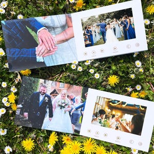 Video StoryBook with Your Personalized Cover, Custom Printed - 7&quot; IPS Screen -  2gb Memory. Ideal for Weddings, Birthdays and Celebrations.