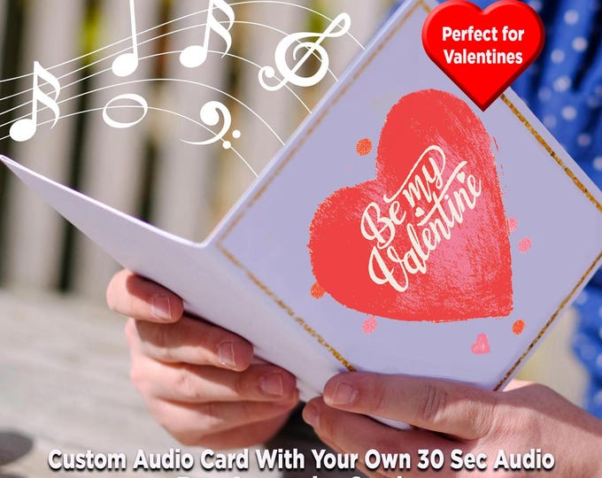 Personalized Audio Greeting Cards. Custom Printed Cover. 30 second audio.