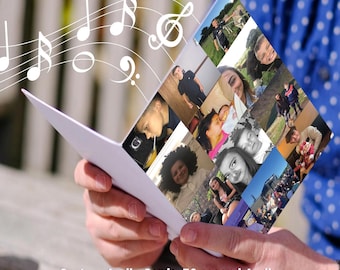 Personalized Audio Greeting Card: Custom Print, Record 30-Second Message