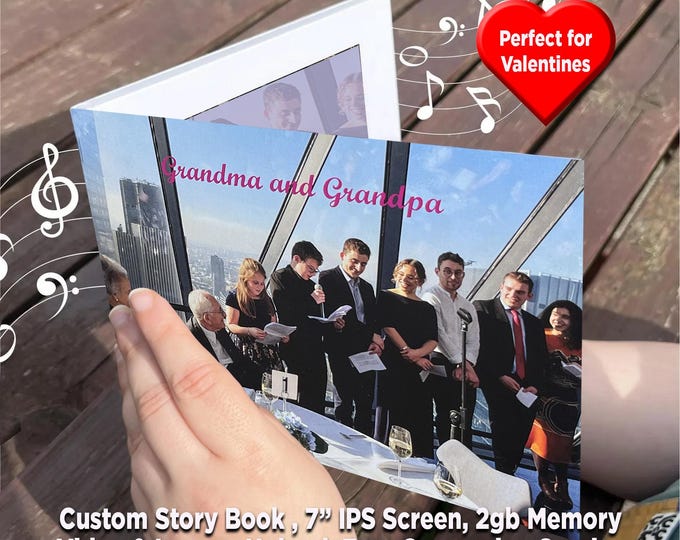 Personalized 7" Soft Back Video Book: Custom Printed Cover. 2GB Memory. Free conversion service.