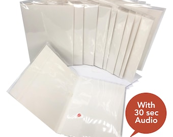 Recordable Audio Greeting Cards - TEN pack - Blank - With 30 Seconds Audio - SPECIAL OFFER