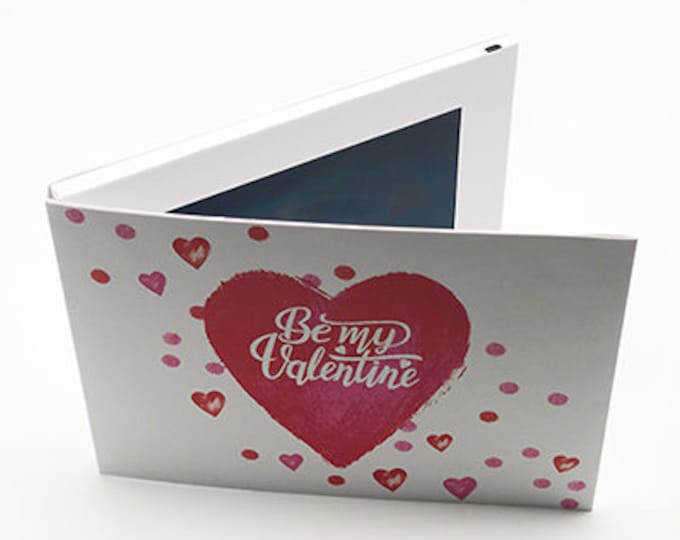 Recordable 7" Video Valentine Cards - Valentine Heart - With 256mb memory - VV71