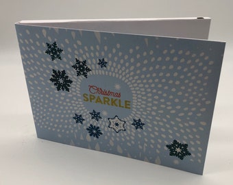 Recordable 7" Video Christmas Cards - Snowflake - With 256mb memory