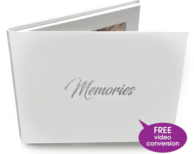Memories Unique Personalized 7" Hard Back Video Cards - Share Your Holiday Message - 4GB Memory. Upload Your Own Video.