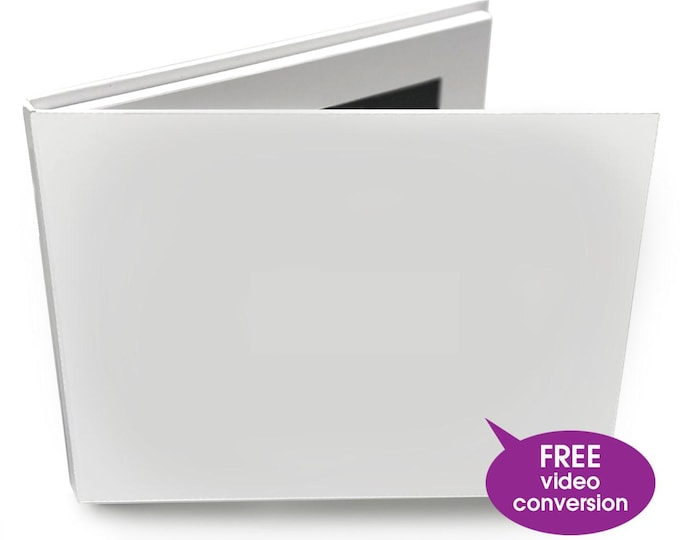 Unique 7" Hard Back Video Cards - Blank or Custom Printed - Share Your Memories with Family & Friends - 4GB Memory - Upload Your Own Video