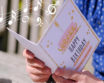 Personalized Audio Greeting Cards. Custom Printed Cover. 30 second audio.