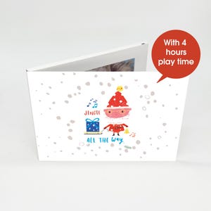 Uniek gepersonaliseerd kerstcadeau - 7" videoboek - leuke kerstomslag - 4 GB geheugenopslag - deel vakantieberichten!