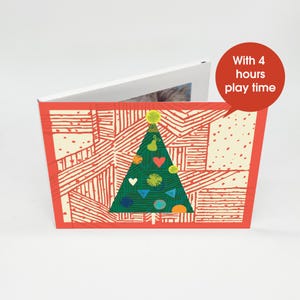 Uniek gepersonaliseerd kerstcadeau - 7" videoboek - kerstboomomslag - 4 GB geheugenopslag - deel vakantieberichten!