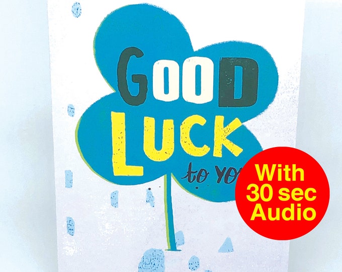 Recordable Congratulations Cards - Good Luck - With 30 second Audio
