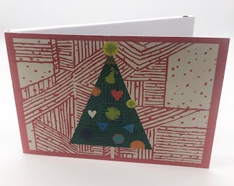 Recordable 7" Video Christmas Cards - XmasTree - With 256mb memory