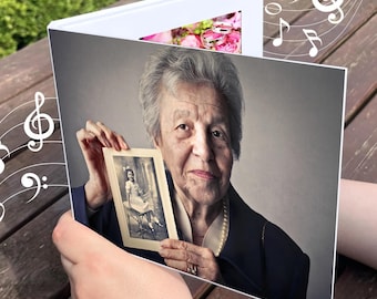 Memory Makers Personalised Video Book | 7" Hard Cover Video Album Preloaded with Your Story