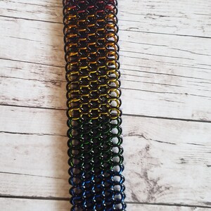 Rainbow Pride Dragonscale bracelet