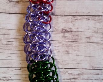 Little Mermaid inspired chainmaille bracelet - Viperscale