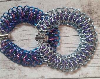 Frozen inspired chainmaille bracelet - Crotalus