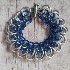 Doctor Who inspired chainmaille bracelet Arkham Tardis image 1