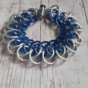 Doctor Who inspired chainmaille bracelet Arkham Tardis image 3