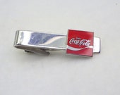 Classic Coca Cola Tie Bar Robbins Co Attleboro MA Collectible Jewelry Gift For Him Father 39 s Day Gift Designer Signed Vintage 1960s Tie Bar