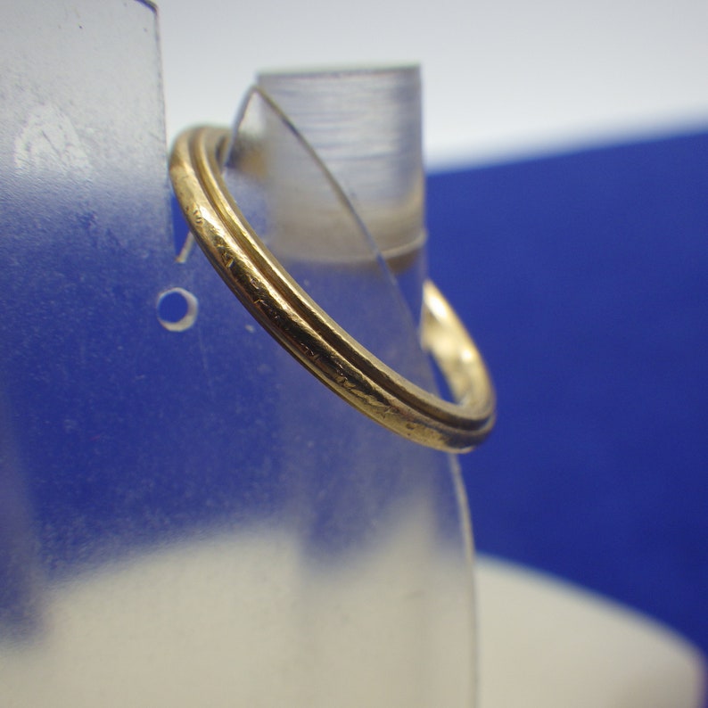 14k Gold Ring Antique Wedding Band Something Old Early Century Stackable Ring Wedding Ring US Size Six Simply Elegant Ladies and Girls Gold