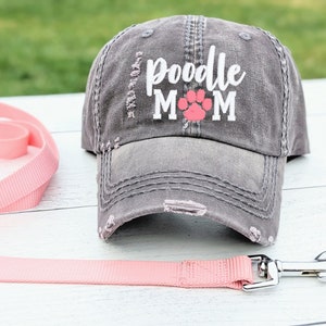 Poodle Mom Hat, poodle hat, poodle baseball cap, poodle clothing, poodle mom, poodle gift, poodles, poodle birthday gift